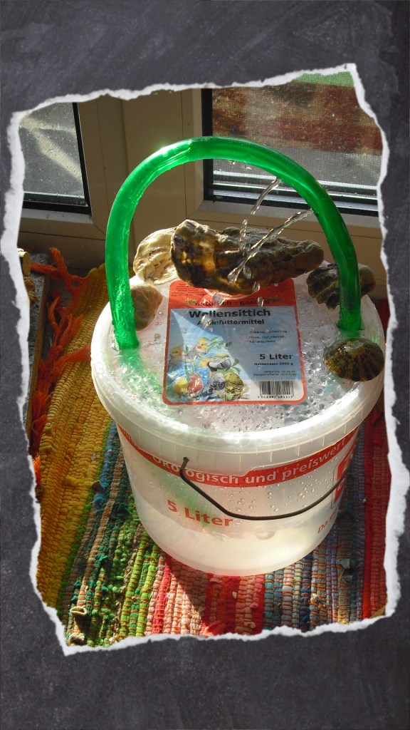 Duscheimer mit Aquariumspumpe