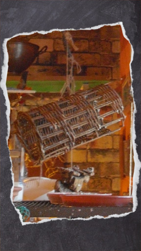 geflochtene Röhre aus Weidenholz